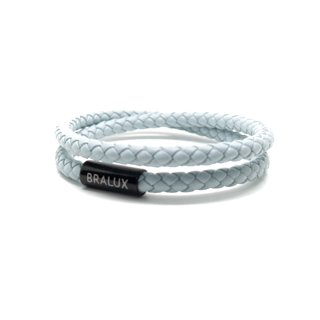 Duo Baby Blue Leather Bracelet