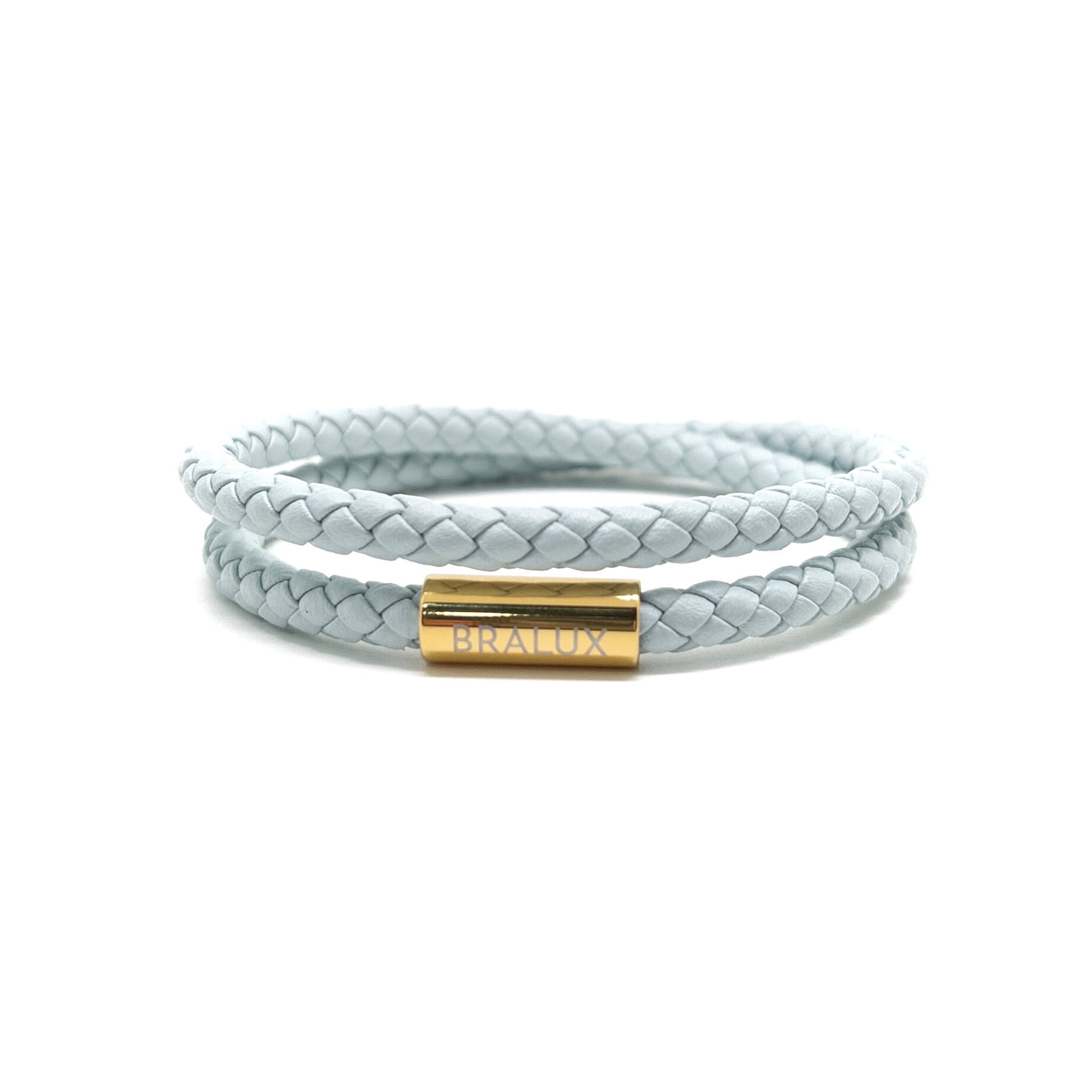 Duo Baby Blue Leather Bracelet Secondary image