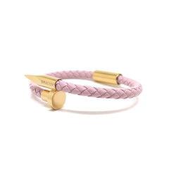 The Pink Leather Nail Bracelet