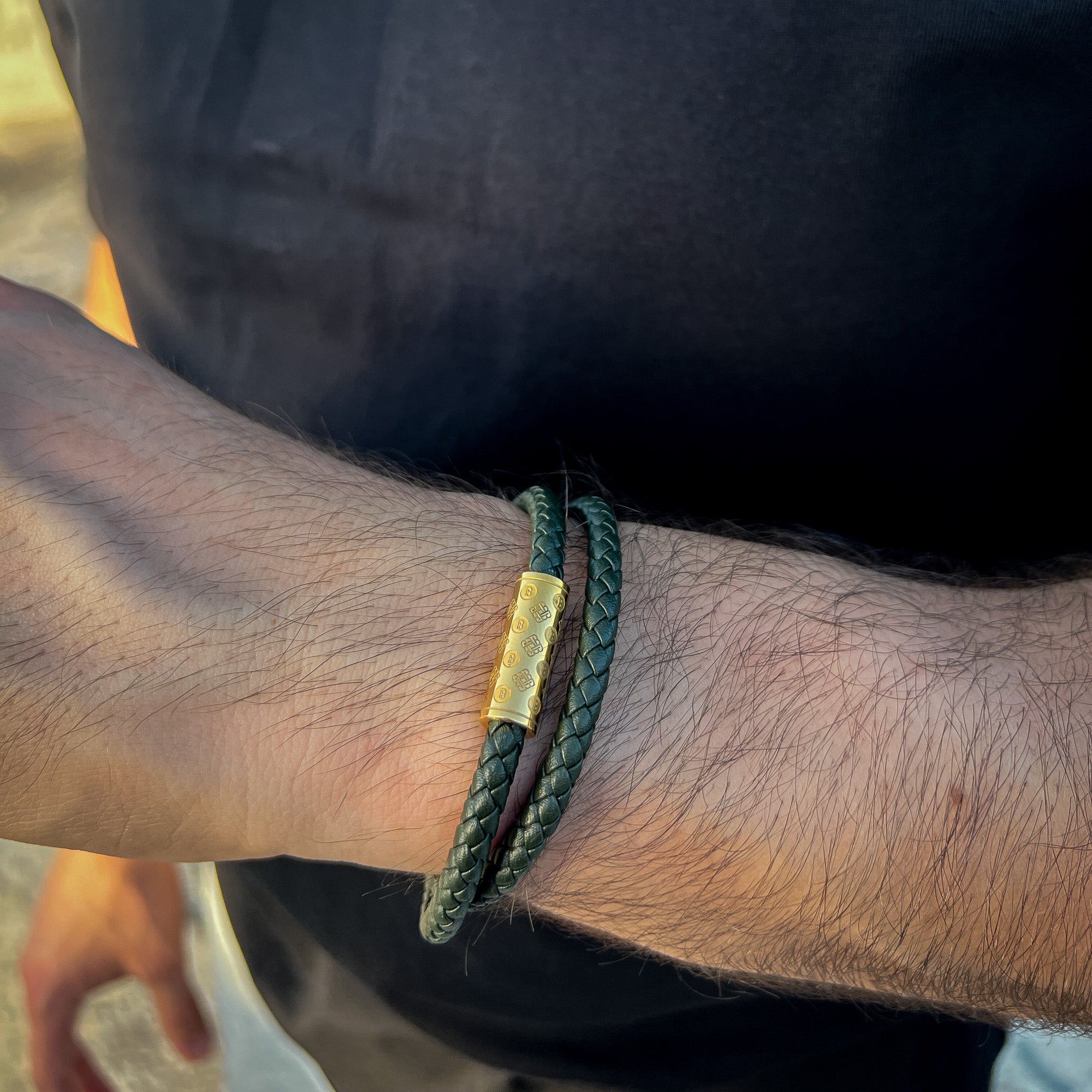 Army Green Duo Monogram – Gold Secondary image