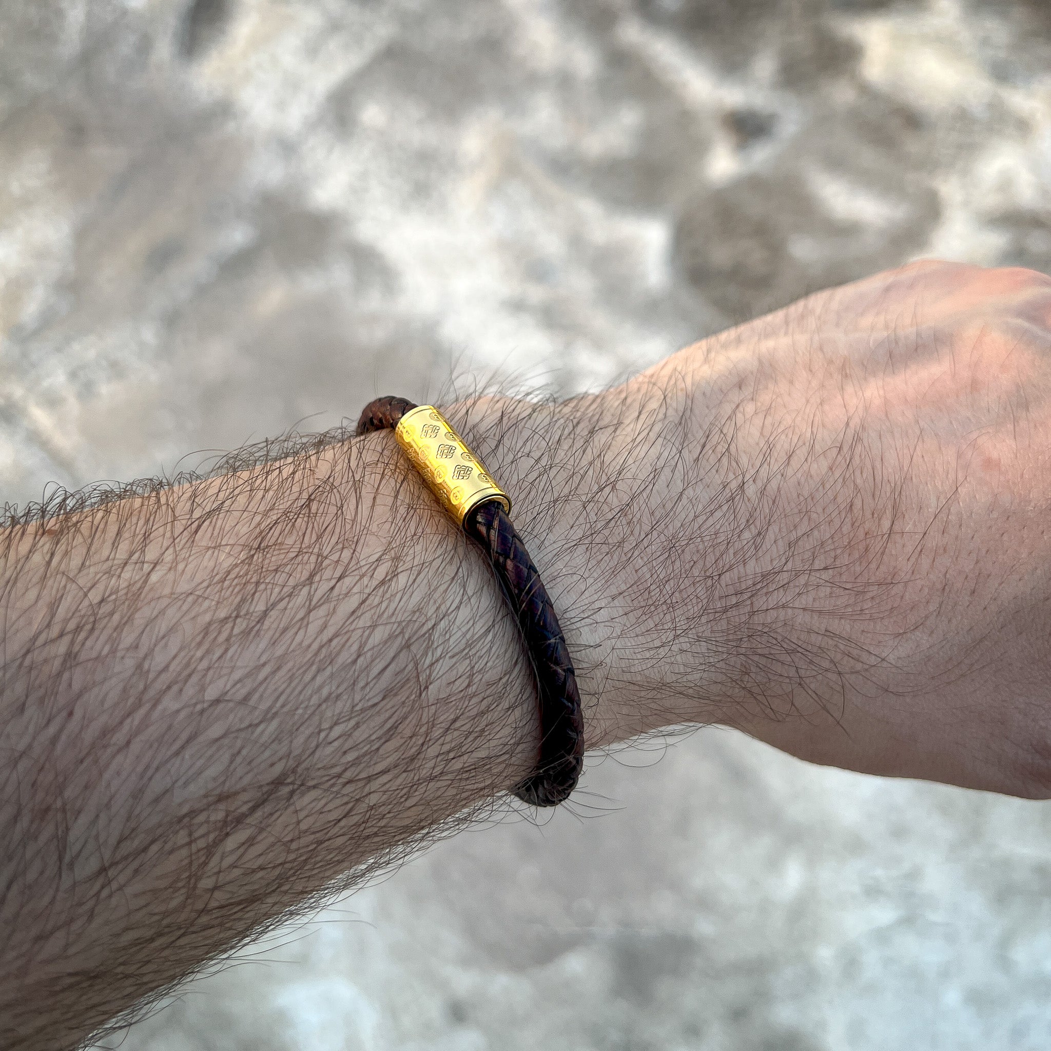 Dark Brown Single Monogram – Gold