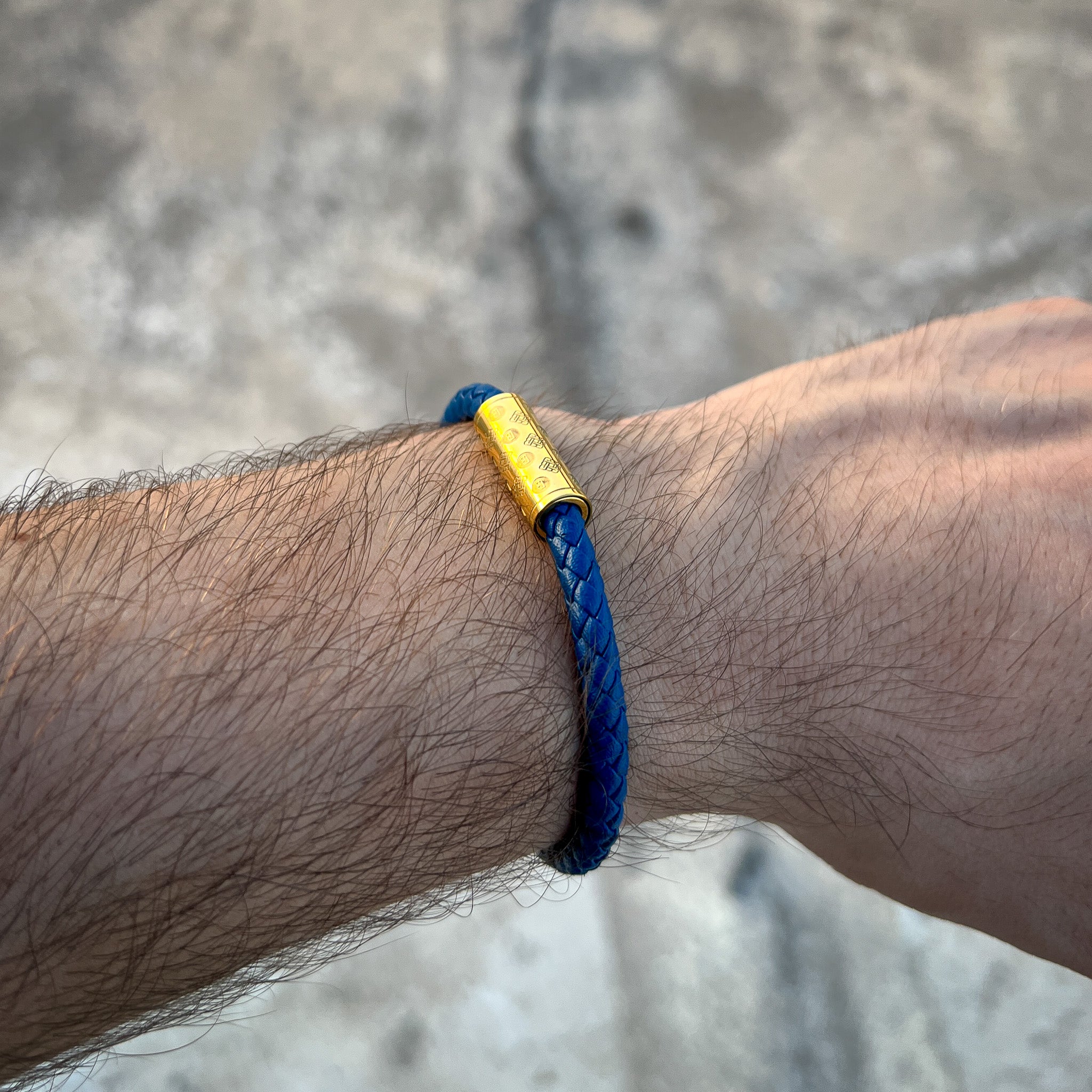 Blue Single Monogram – Gold Secondary image