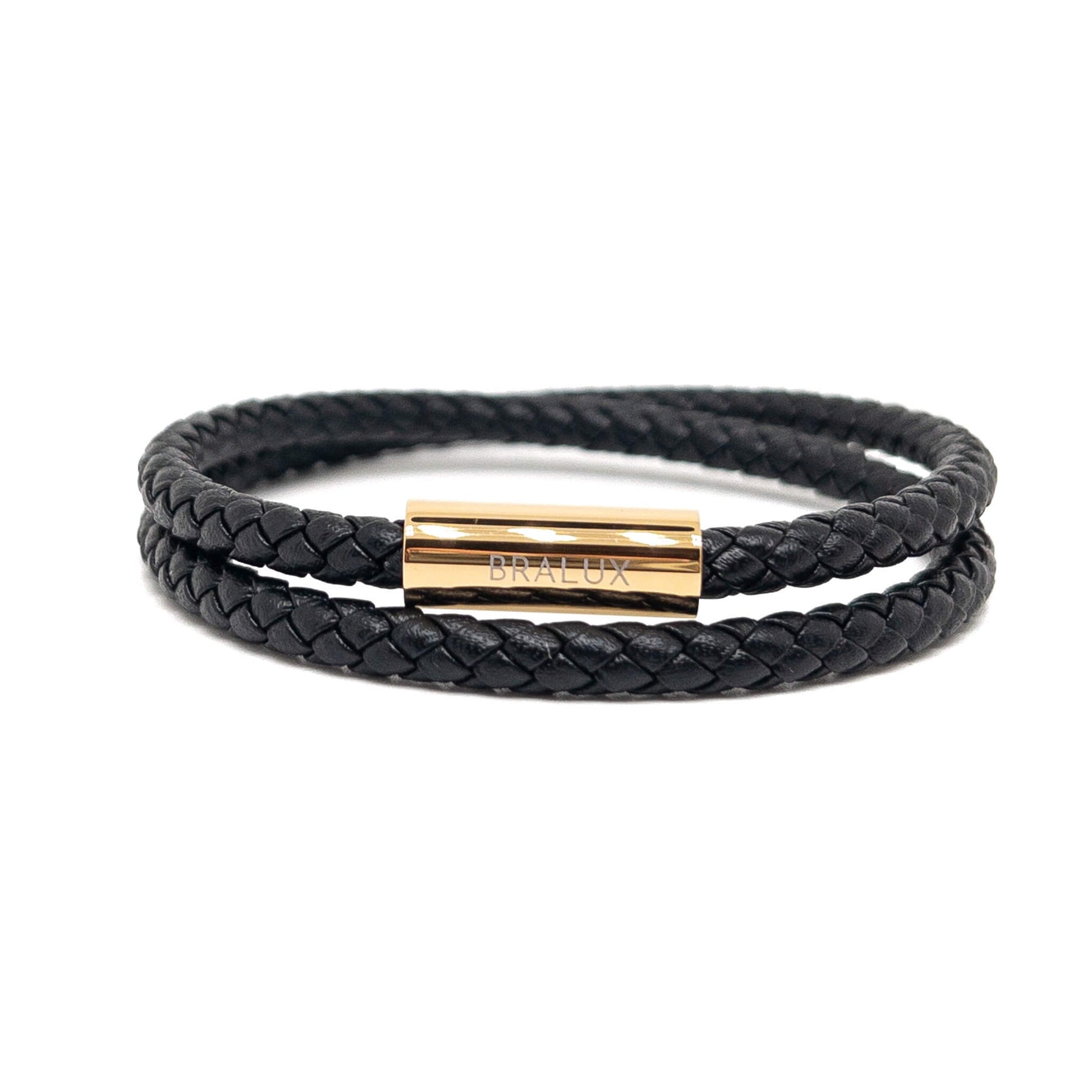Duo Black Leather – Gold