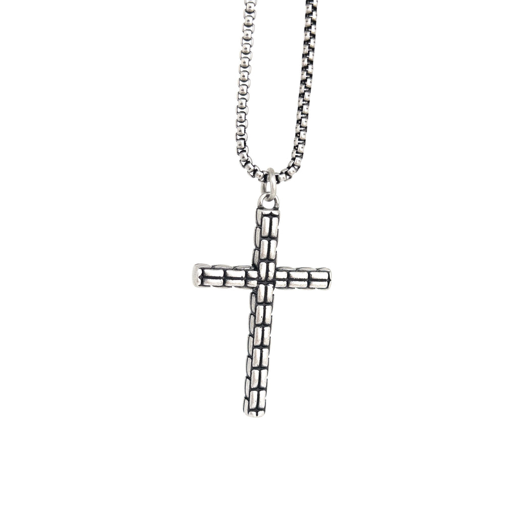 Vintage Cross Necklace – Silver