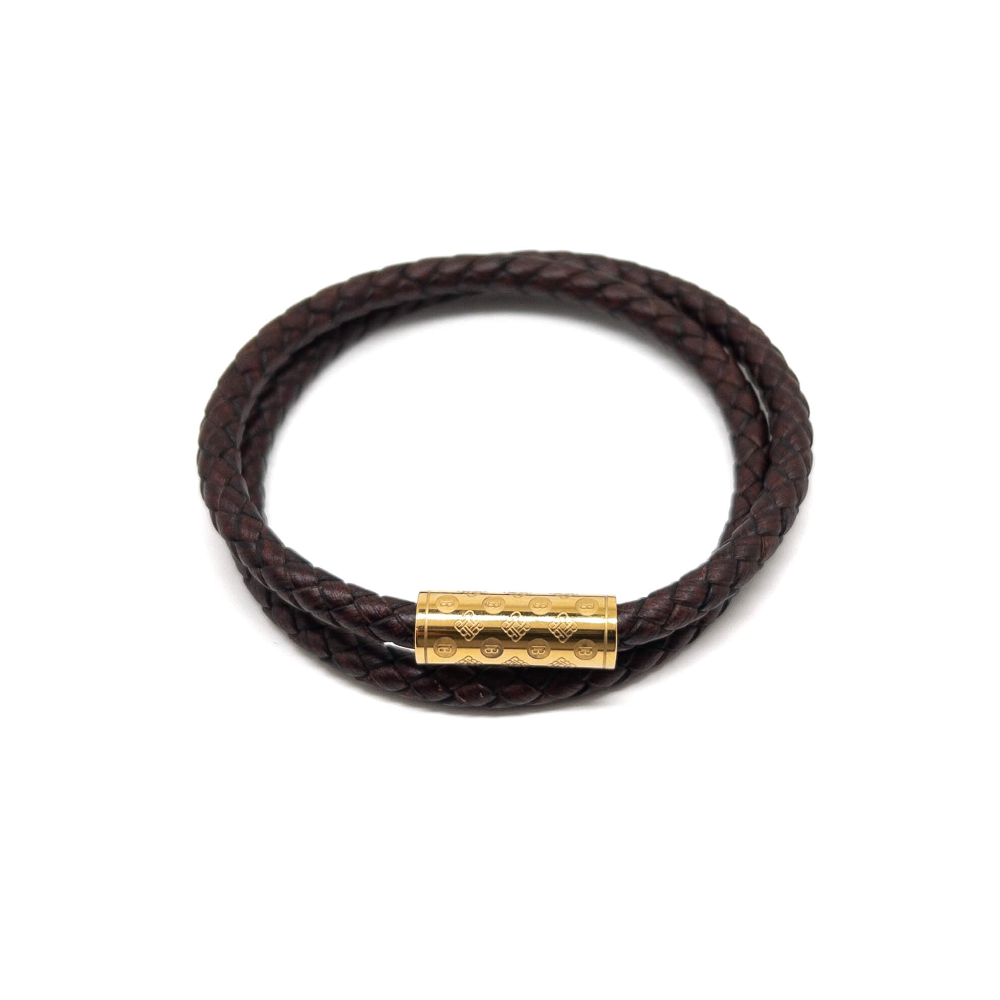 Dark Brown Duo Monogram – Gold