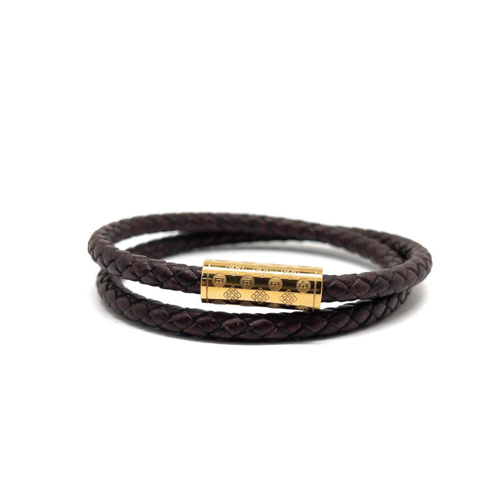 Dark Brown Duo Monogram – Gold