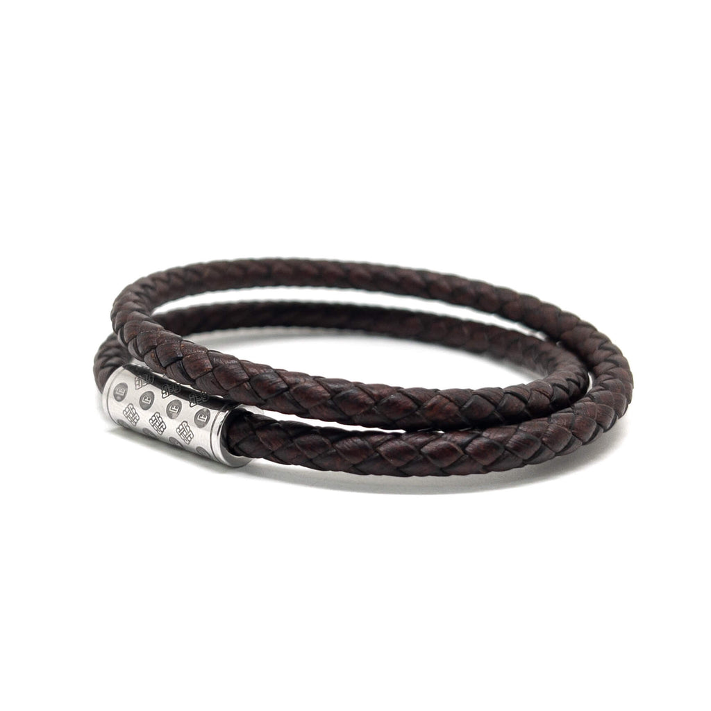 Dark Brown Duo Monogram – Silver