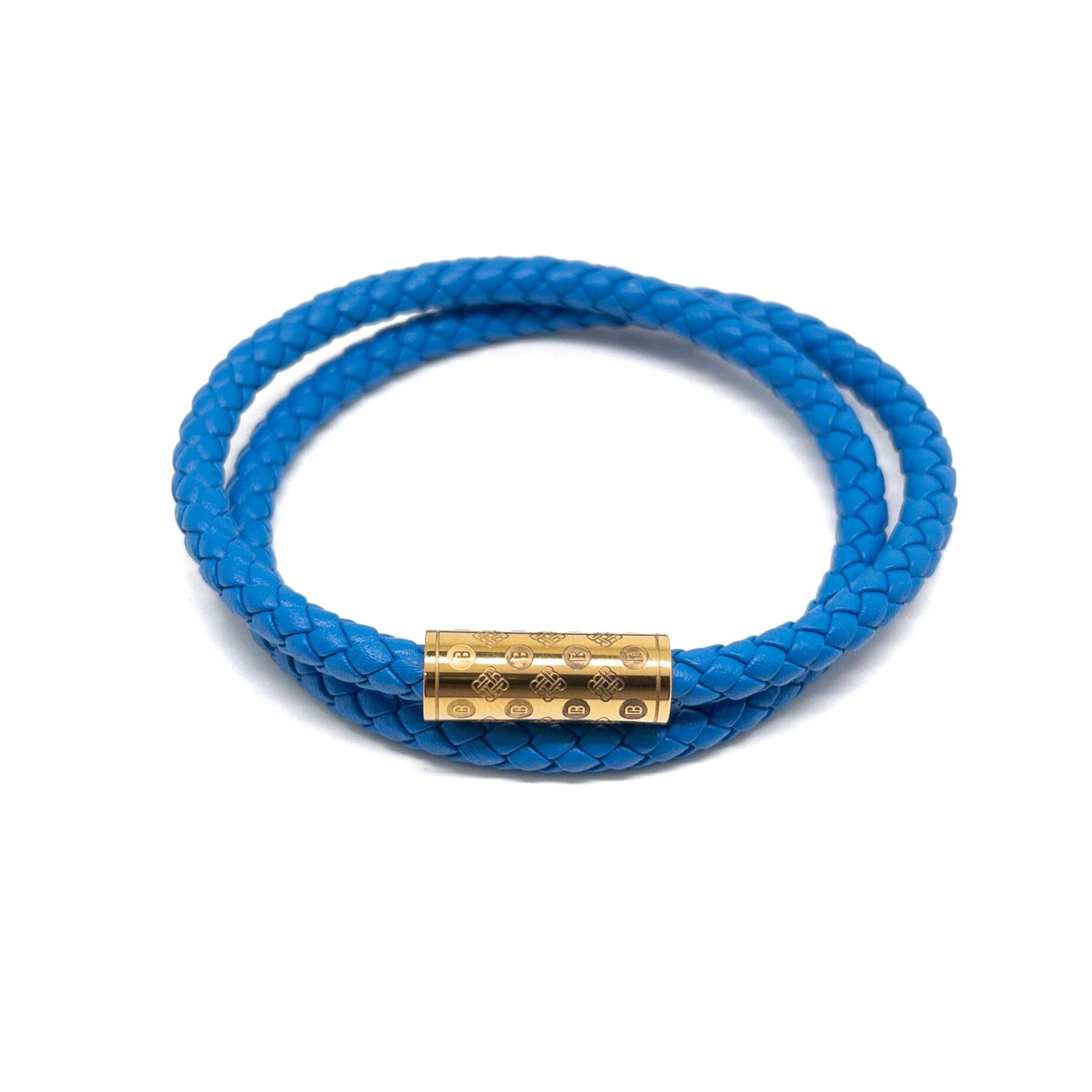 Blue Duo Monogram – Gold