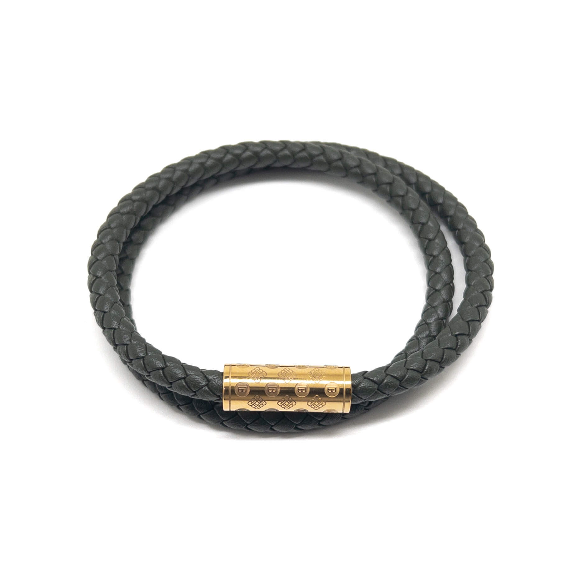 Army Green Duo Monogram – Gold