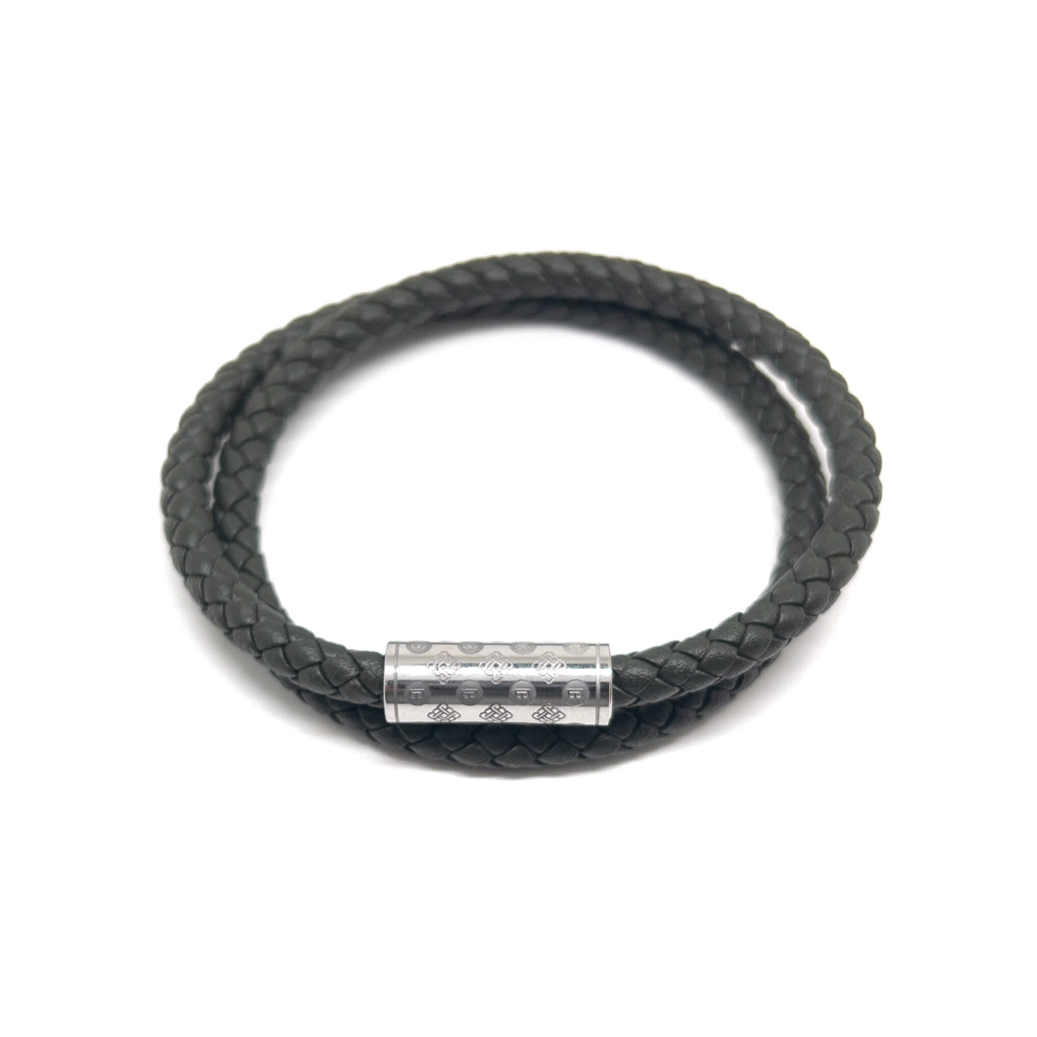 Army Green Duo Monogram – Silver