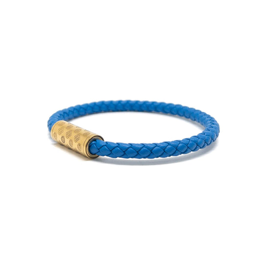 Blue and Gold Plated Single Monogram