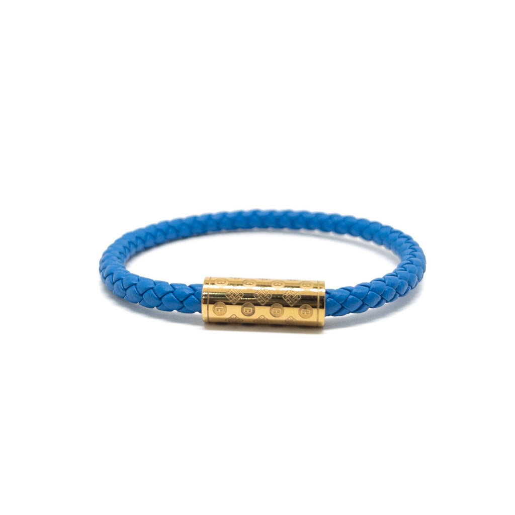 Blue Single Monogram – Gold