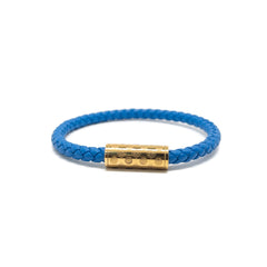 Blue and Gold Plated Single Monogram