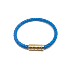 Blue and Gold Plated Single Monogram