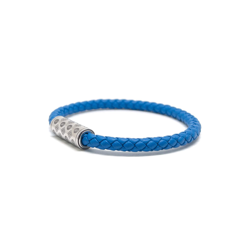 Blue Single Monogram – Silver