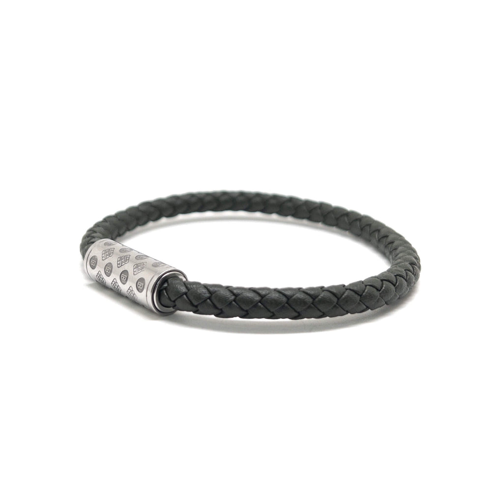 Army Green Single Monogram – Silver