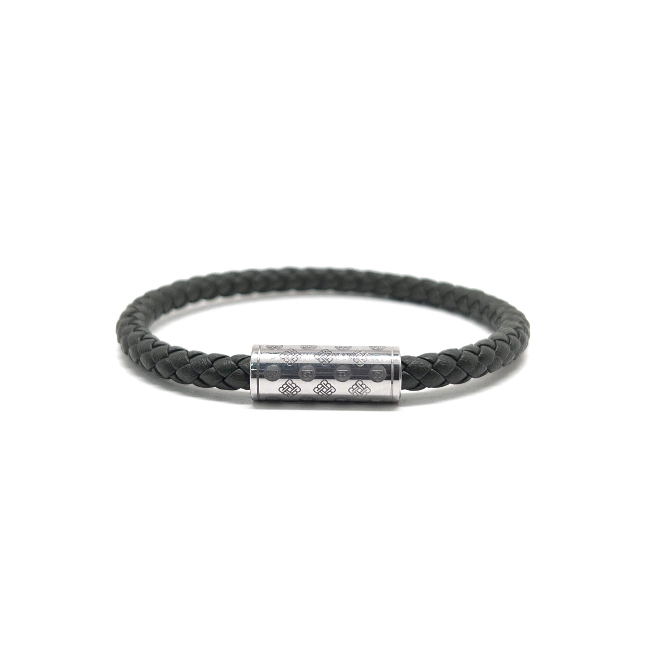 Army Green Single Monogram – Silver