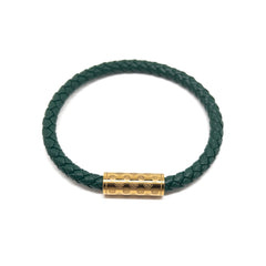 Green and Gold Plated Single Monogram