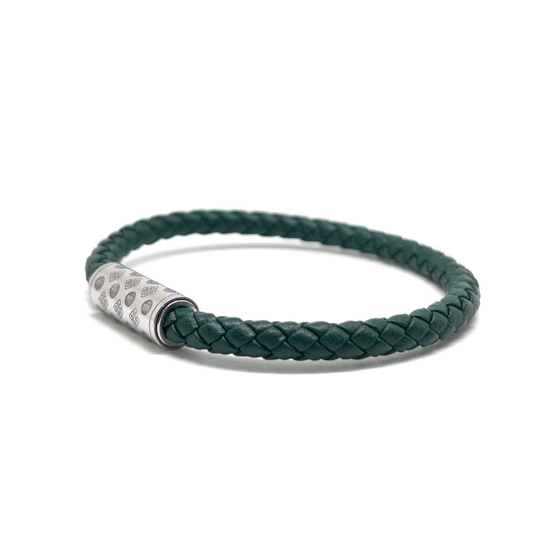 Green Single Monogram – Silver