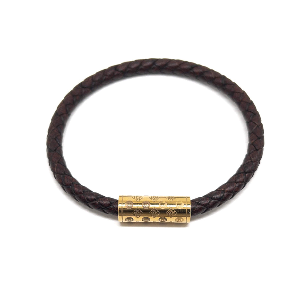 Dark Brown Single Monogram – Gold
