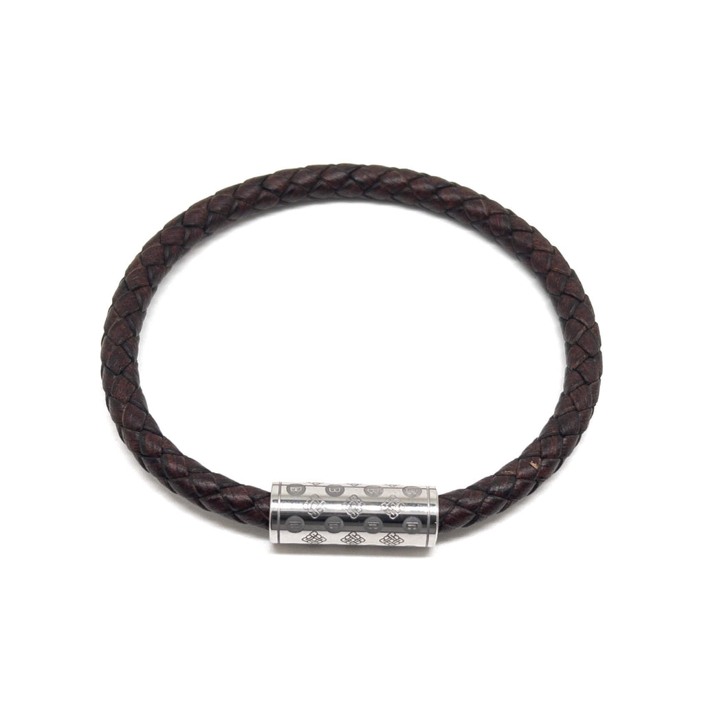 Dark Brown Single Monogram – Silver