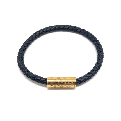 Navy and Gold Plated Single Monogram