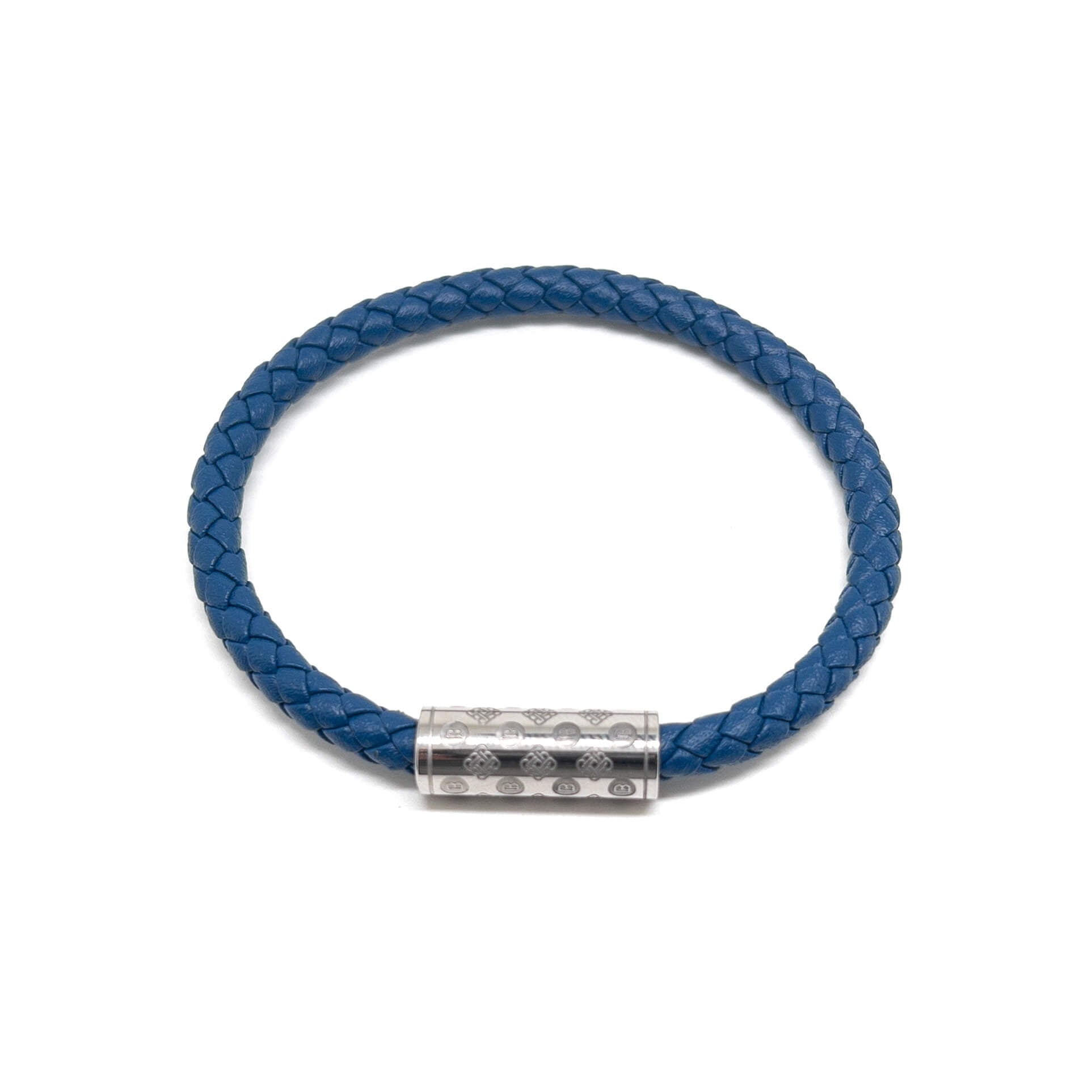 Dark Blue Single Monogram – Silver