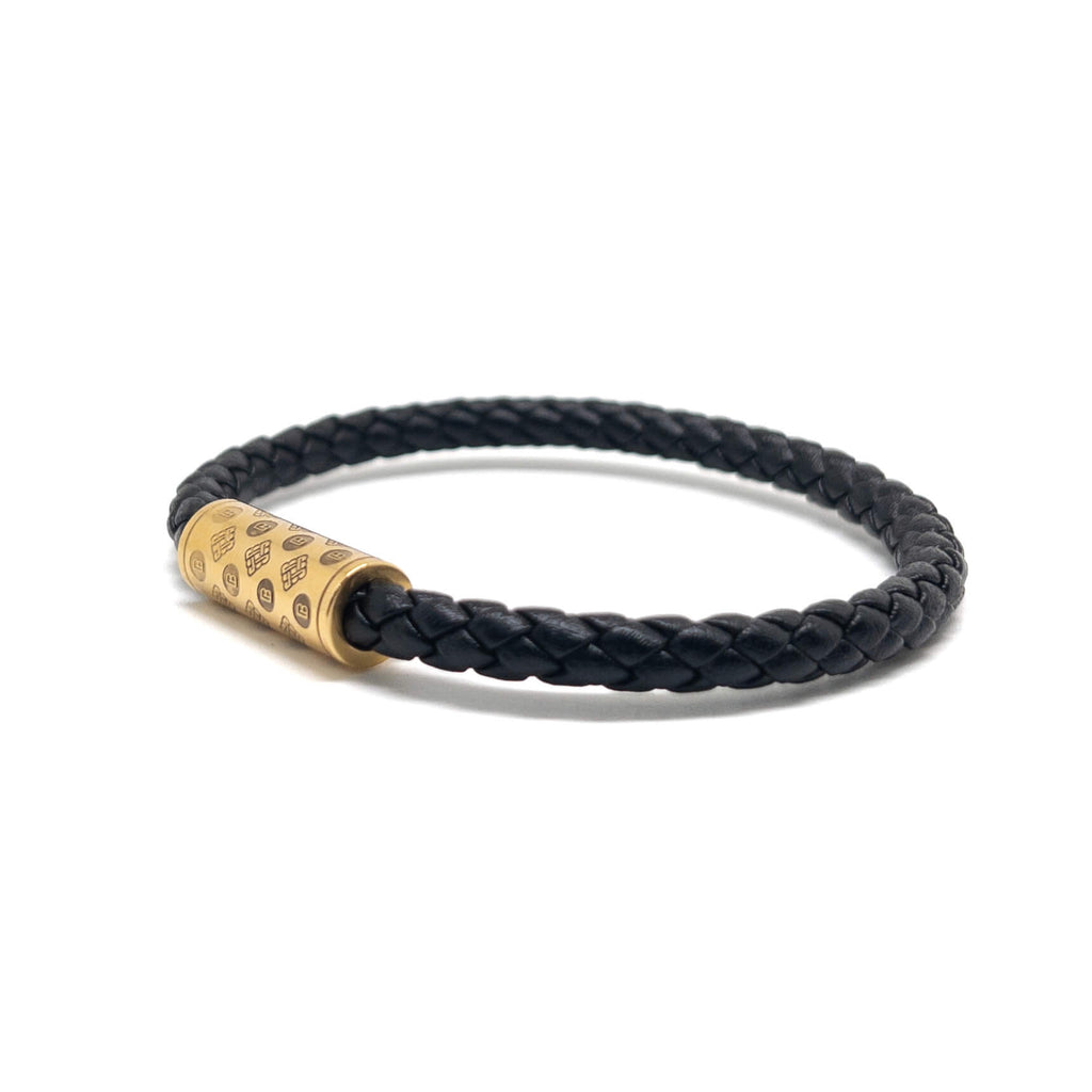 Black Single Monogram – Gold