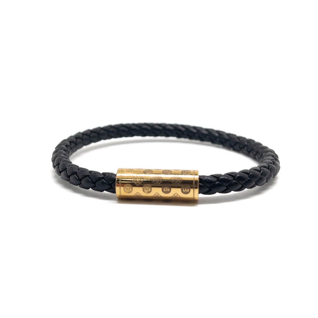Black Single Monogram – Gold