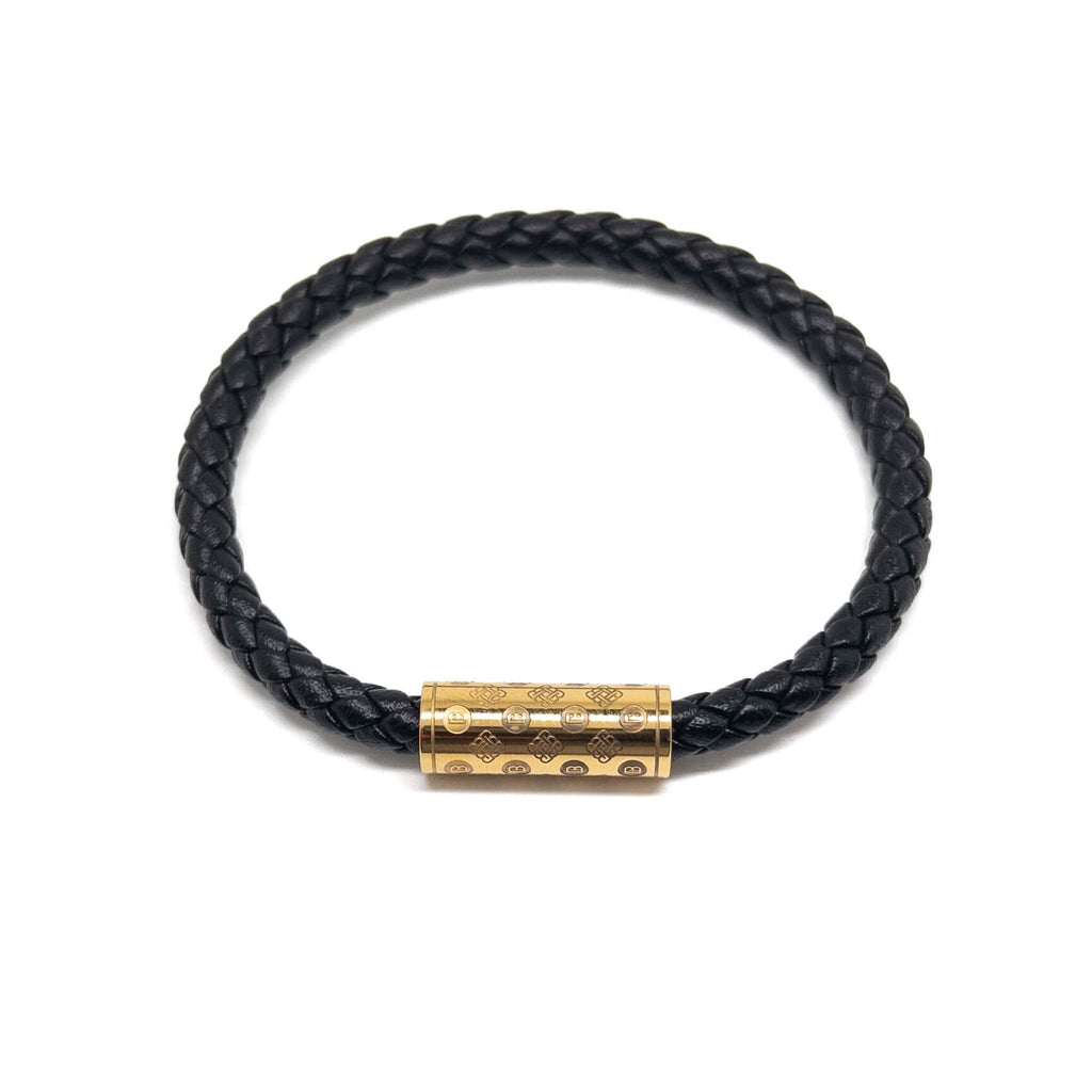 Black Single Monogram – Gold