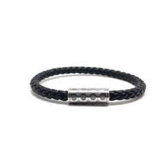 Black and Silver Plated Single Monogram