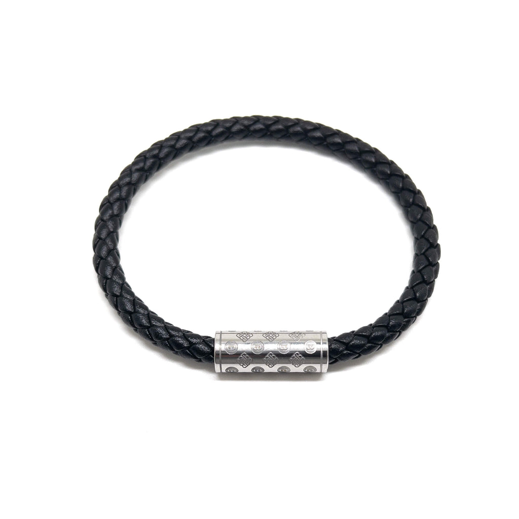 Black Single Monogram – Silver