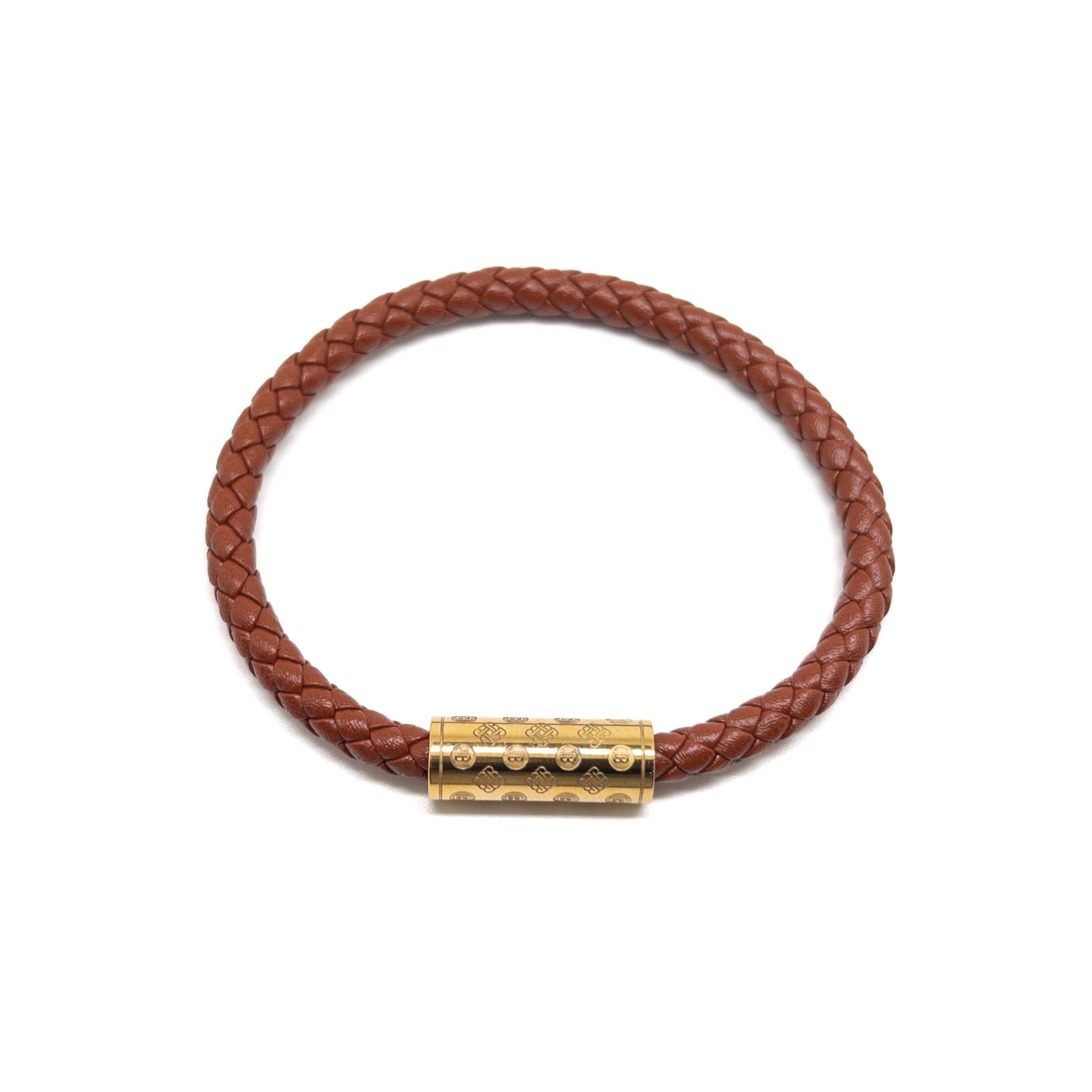 Brown Single Monogram – Gold