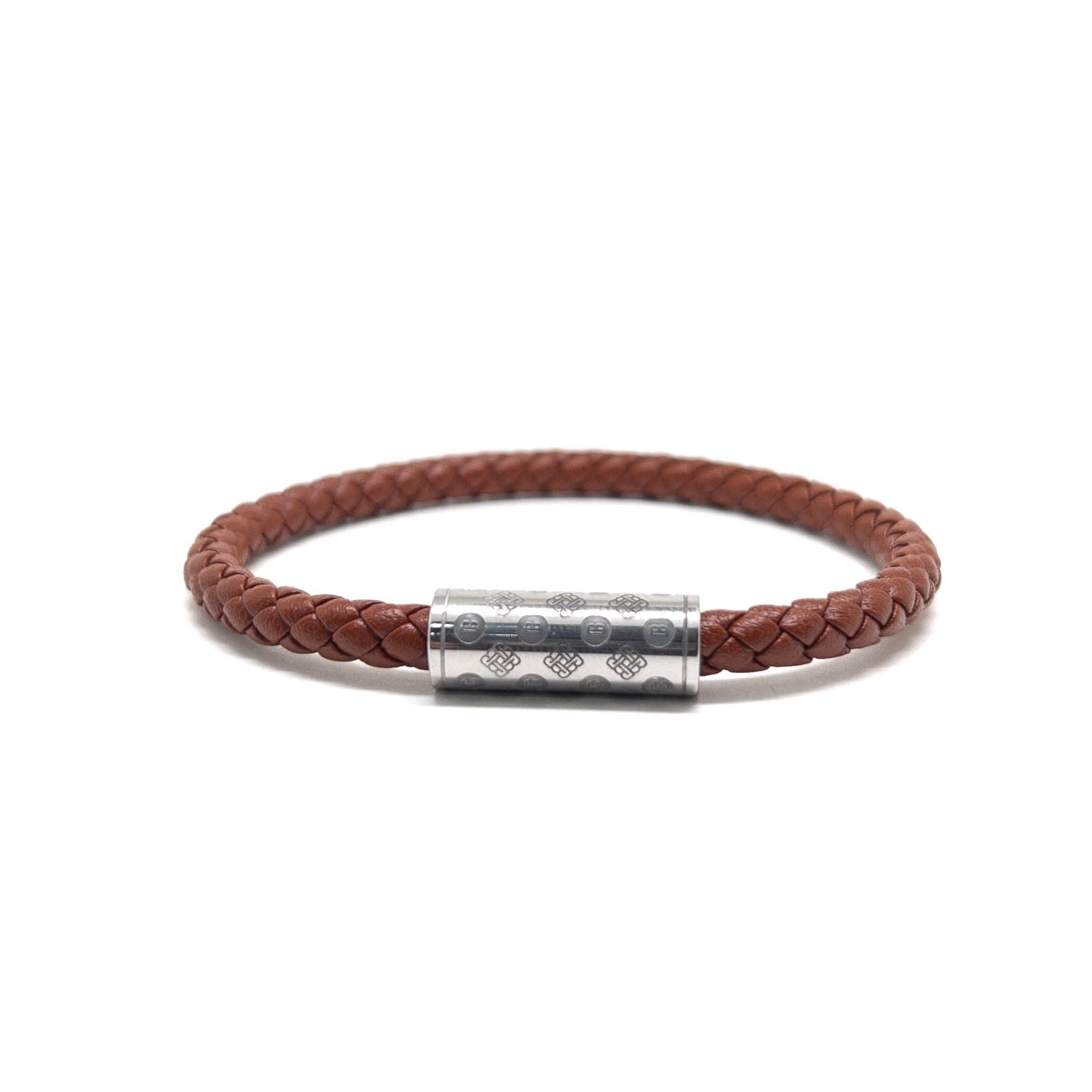 Brown Single Monogram – Silver