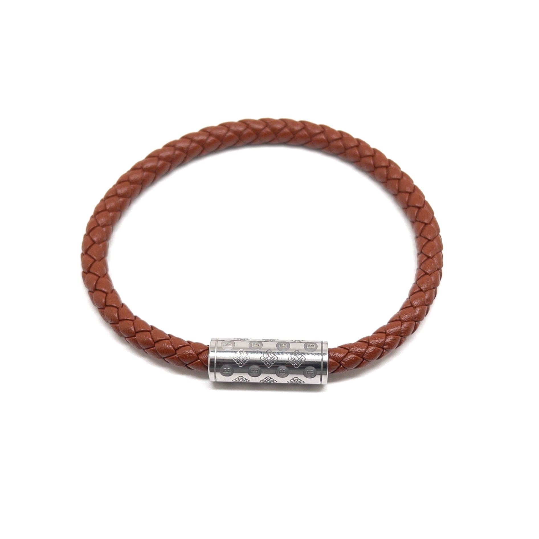 Brown Single Monogram – Silver