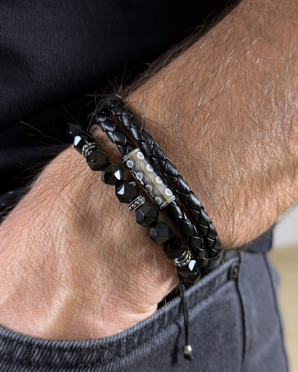 Agate Monogram Stack