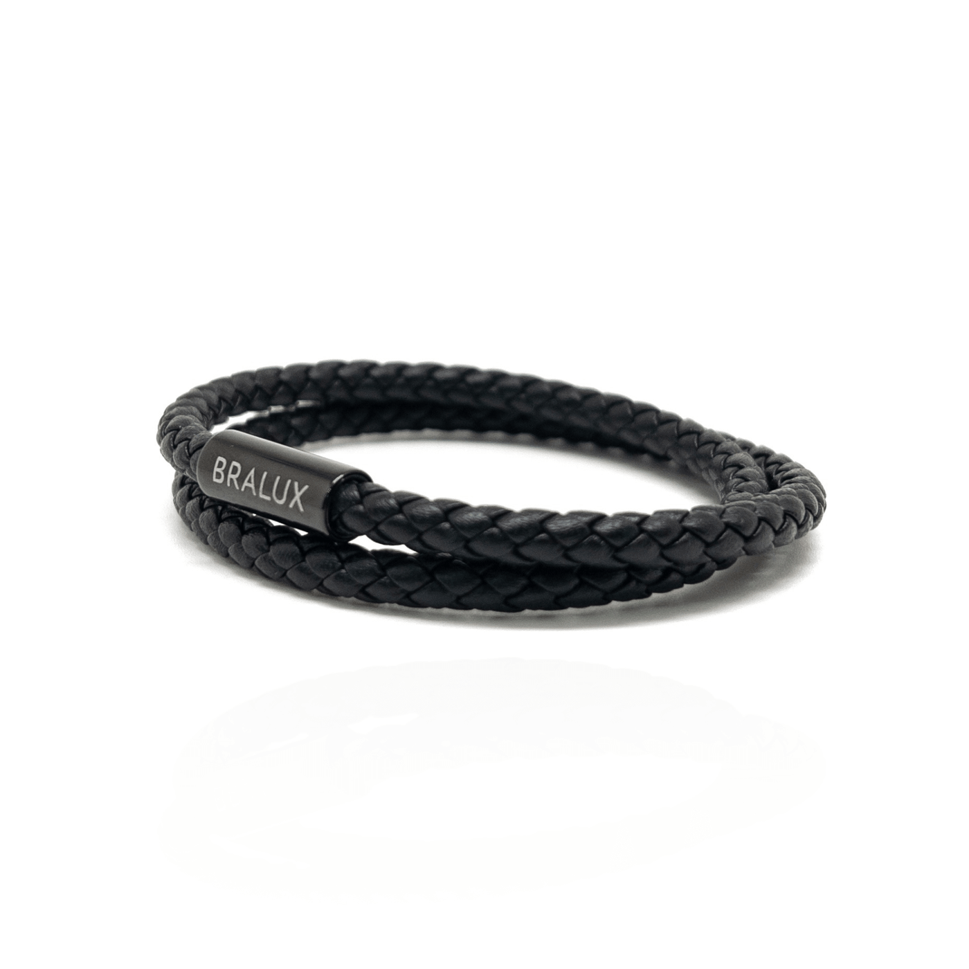 The Full Black Duo Leather Bracelet