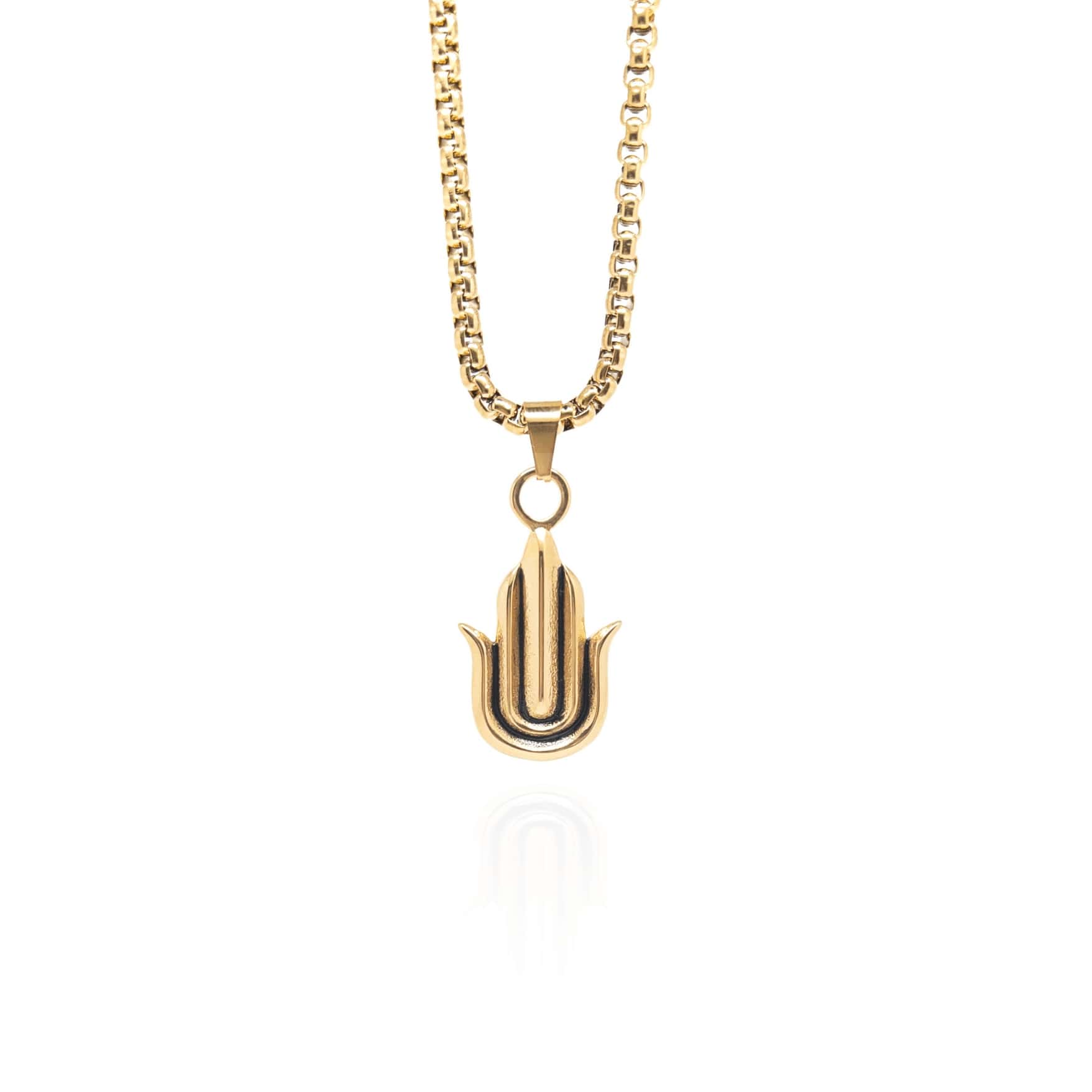 Hamsa Hand Necklace – Gold