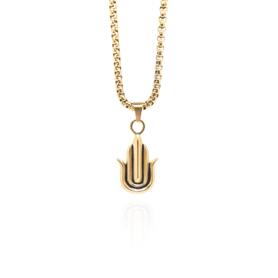 The Gold Plated Hamsa Hand Necklace