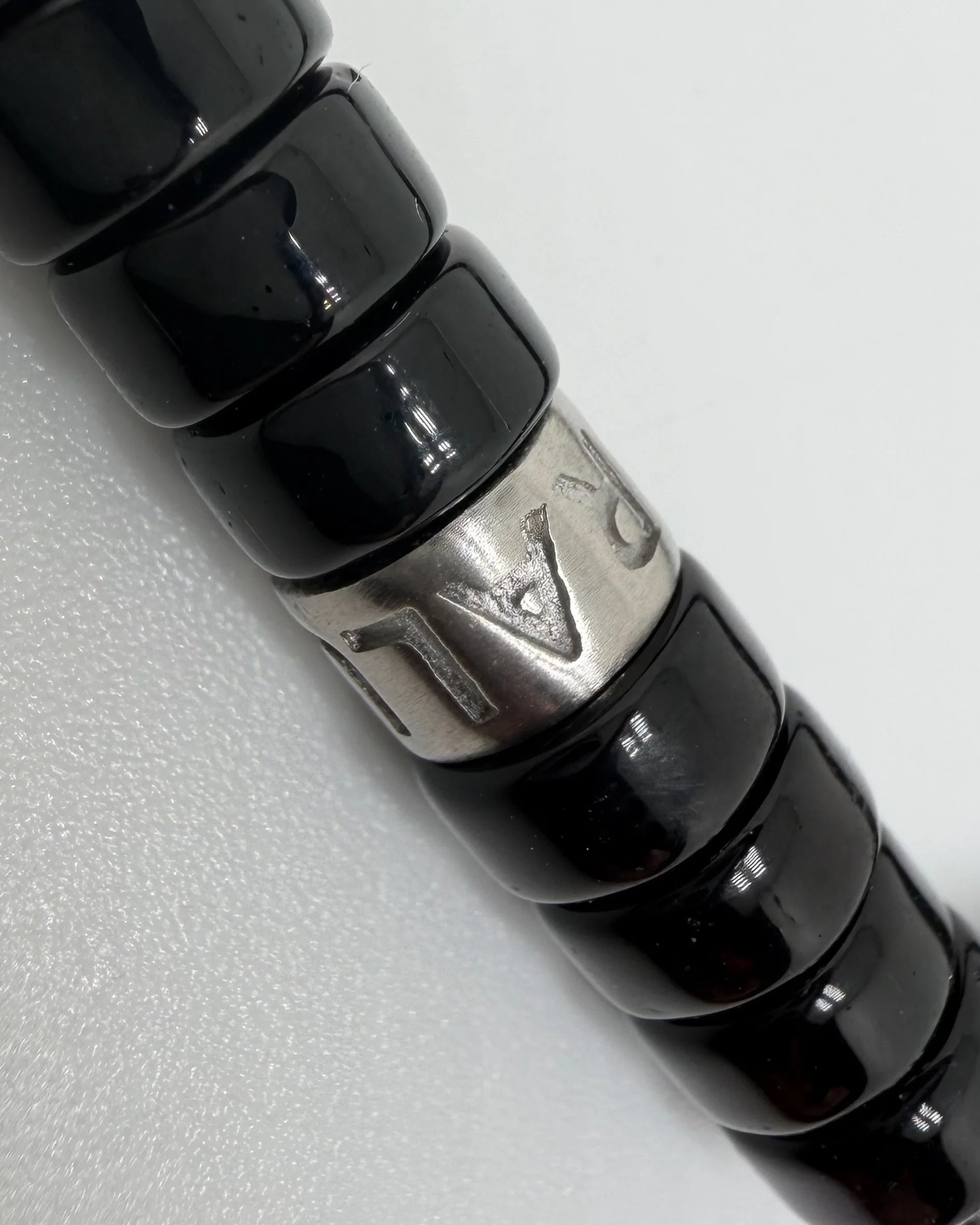 Heishi Obsidian