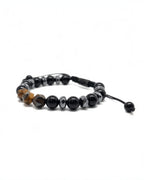 Obsidian & Tiger Eye Bracelet