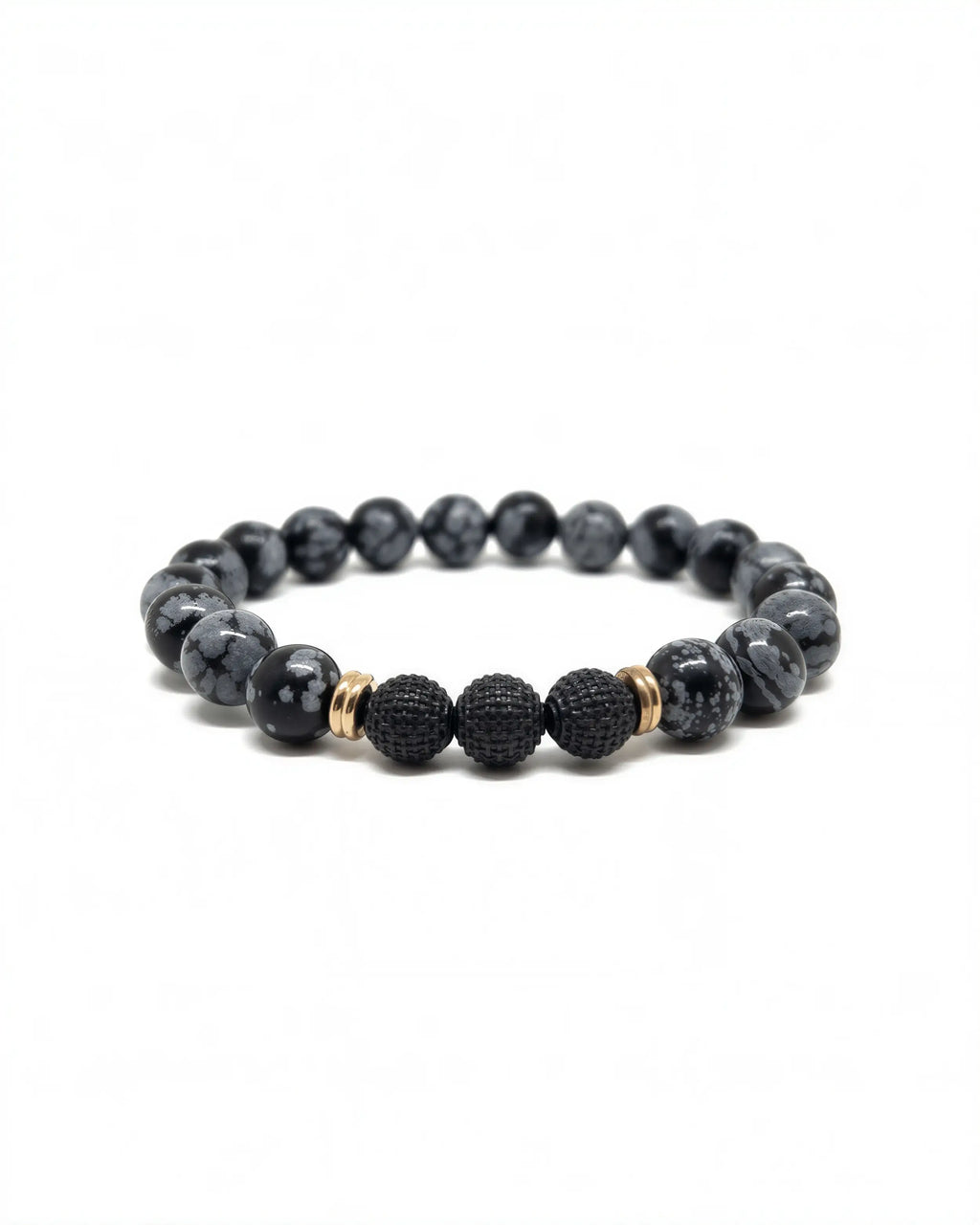 Snowflake Jasper Disco Ball Stack