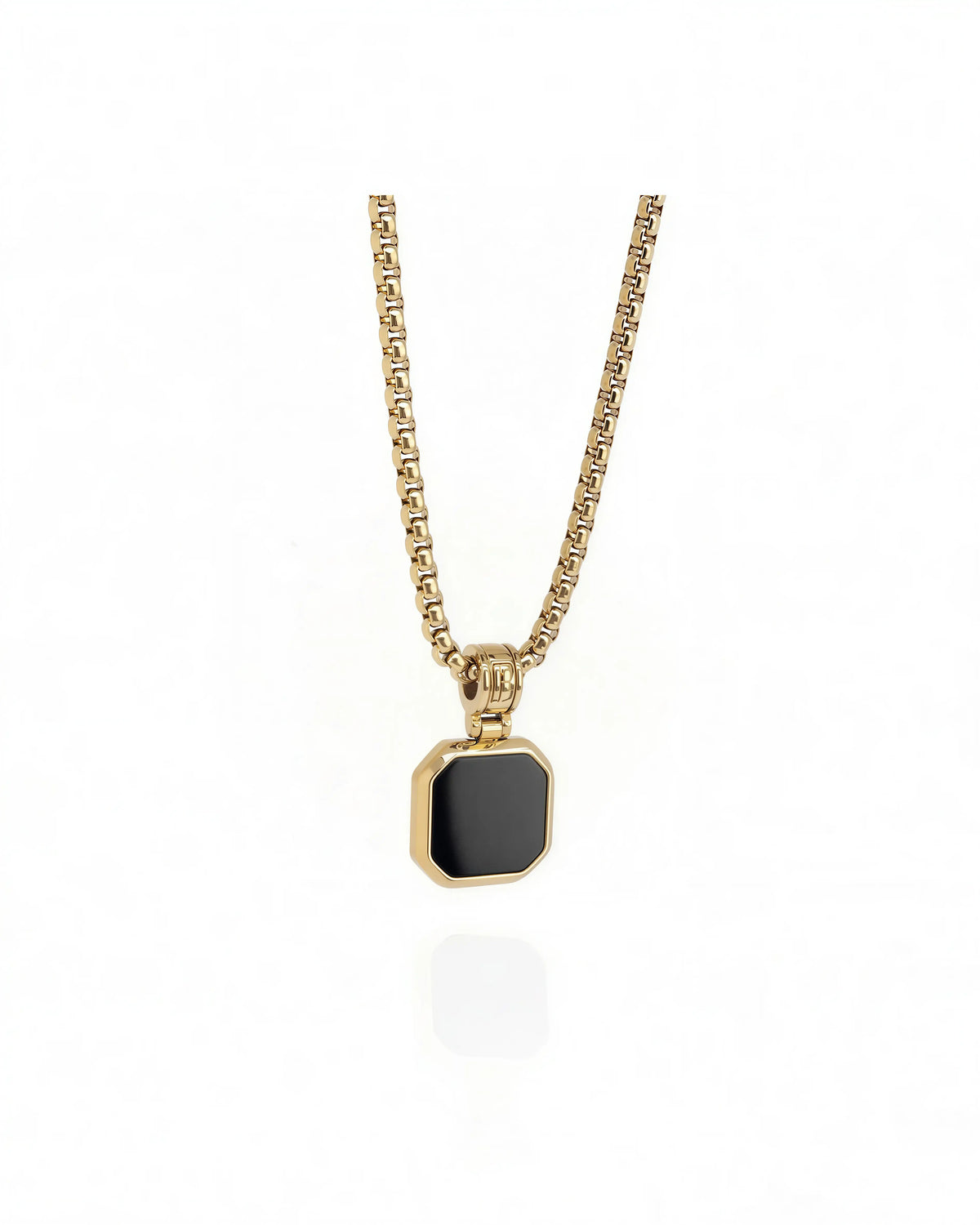 Onyx Square Necklace