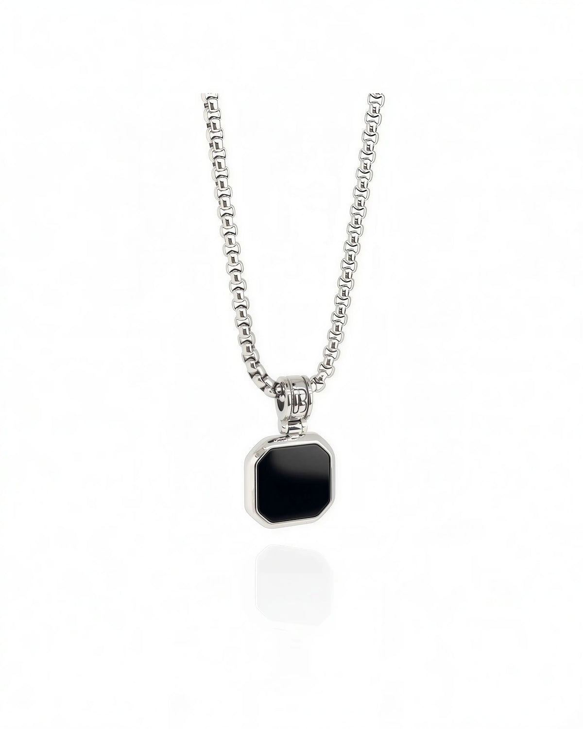 Onyx Square Necklace