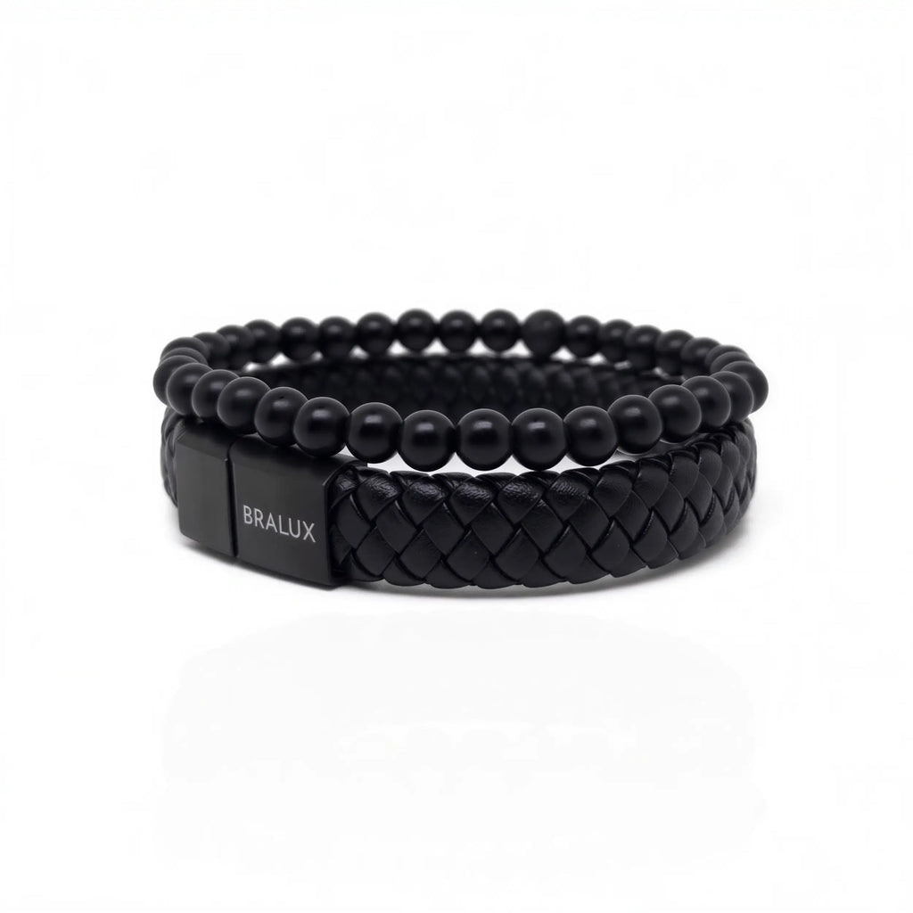 The Full Black Leather Stack
