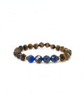 Tiger Eye Lapis Bracelet
