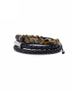 Tiger Eye Monogram Stack