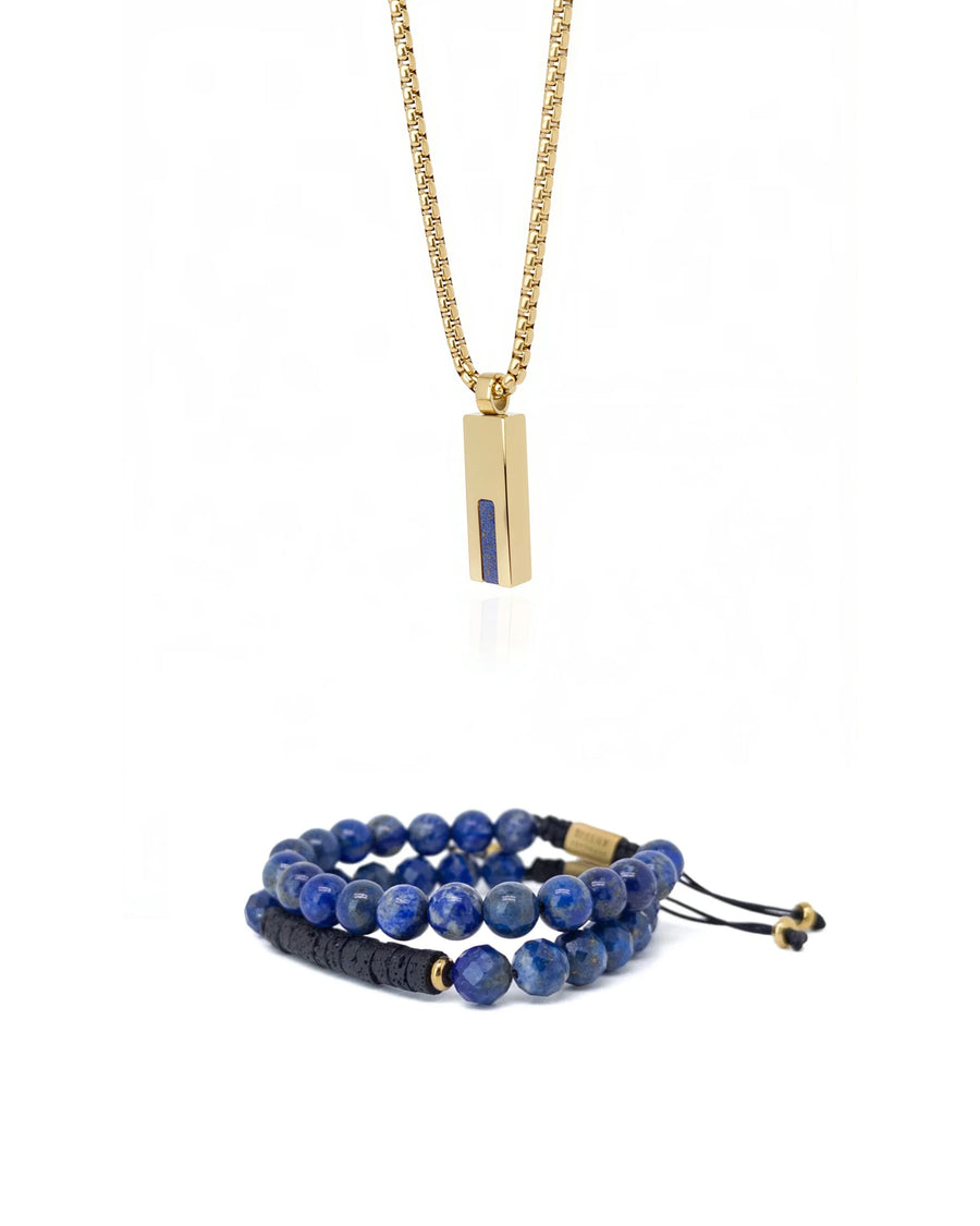 Tiger eye and Lapis set