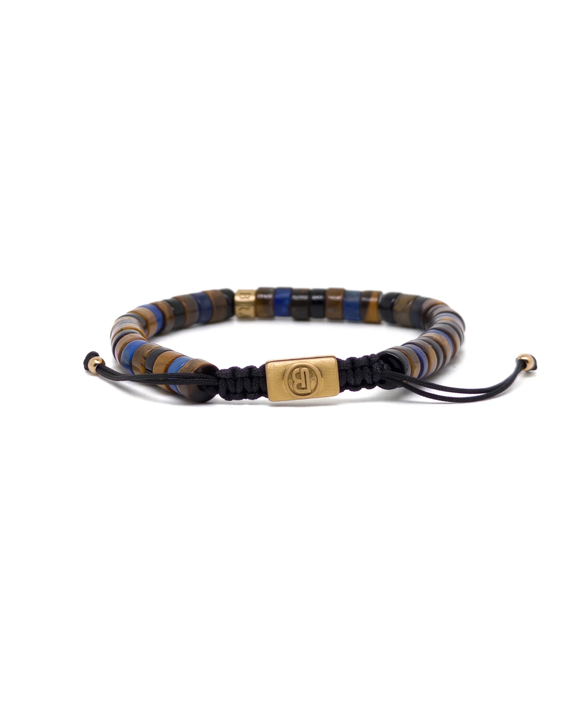 Heishi Lapis and Tiger eye