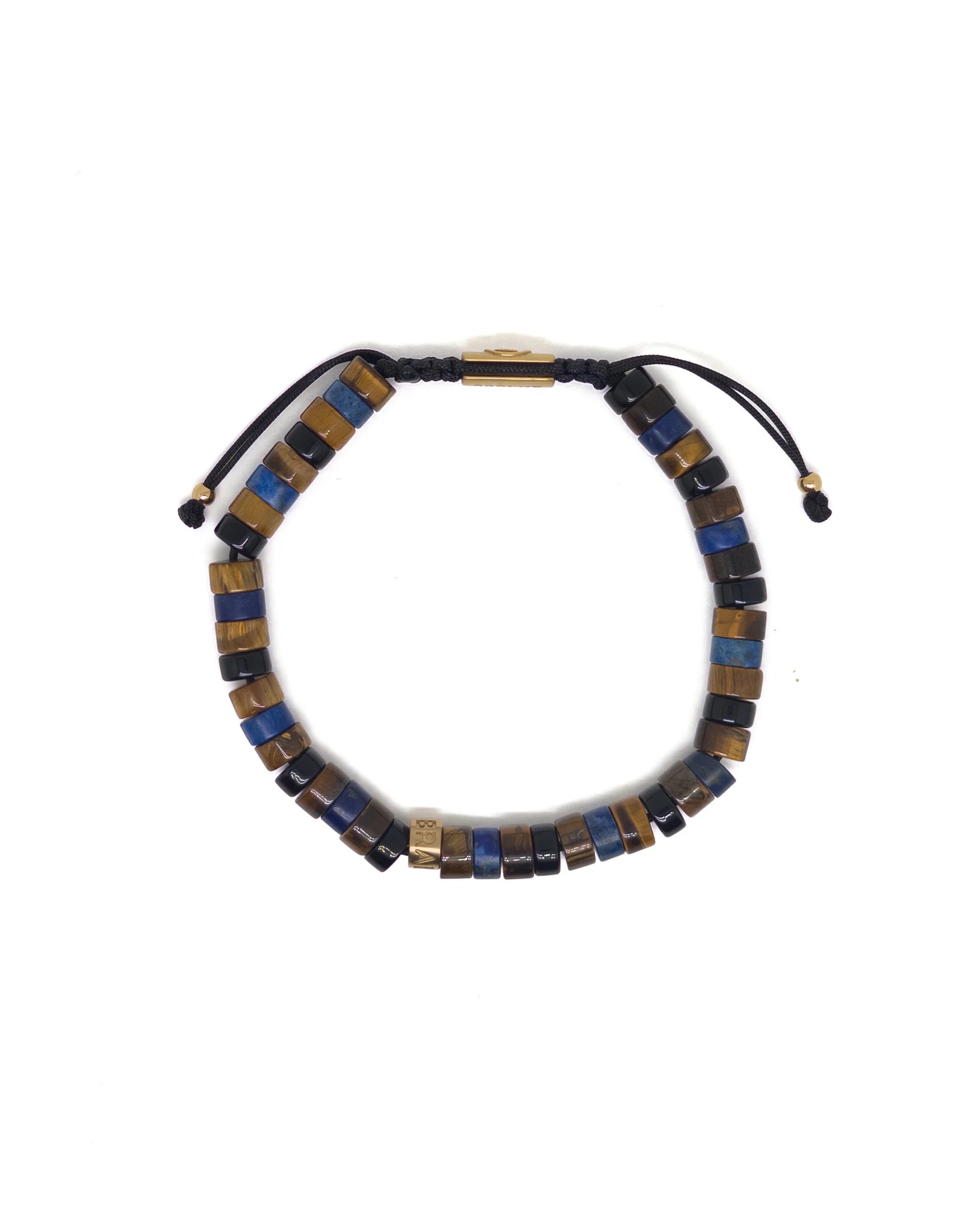 Heishi Lapis and Tiger eye